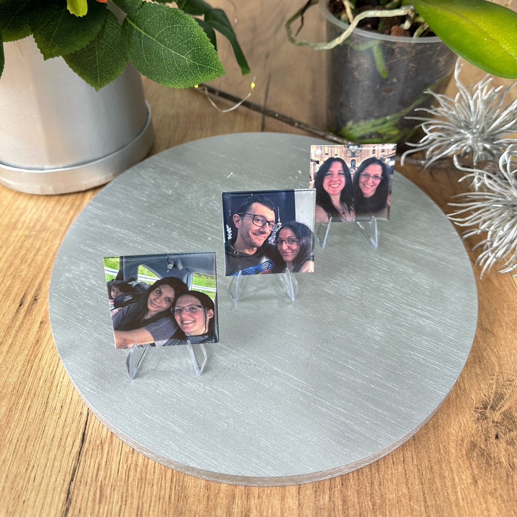 Magneti personalizzati 5x5cm - Set da 3, 4, 6, 8 o 10 pezzi