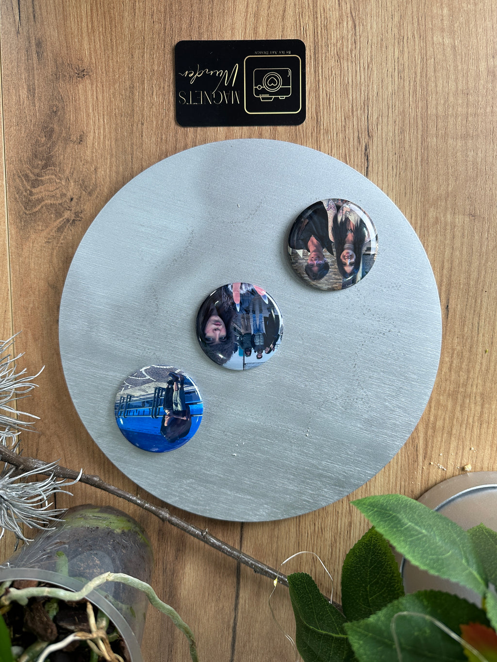Personalisierter runder Magnet