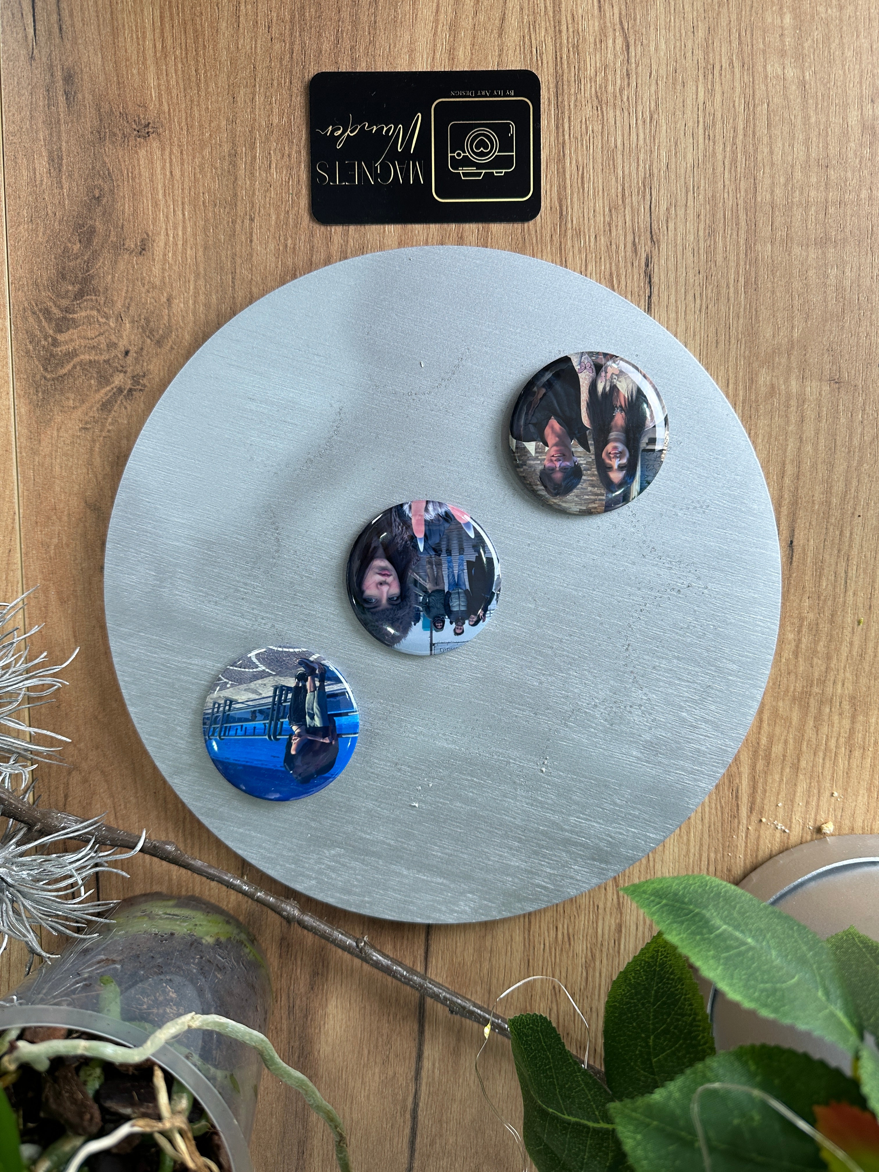 Personalisierter runder Magnet