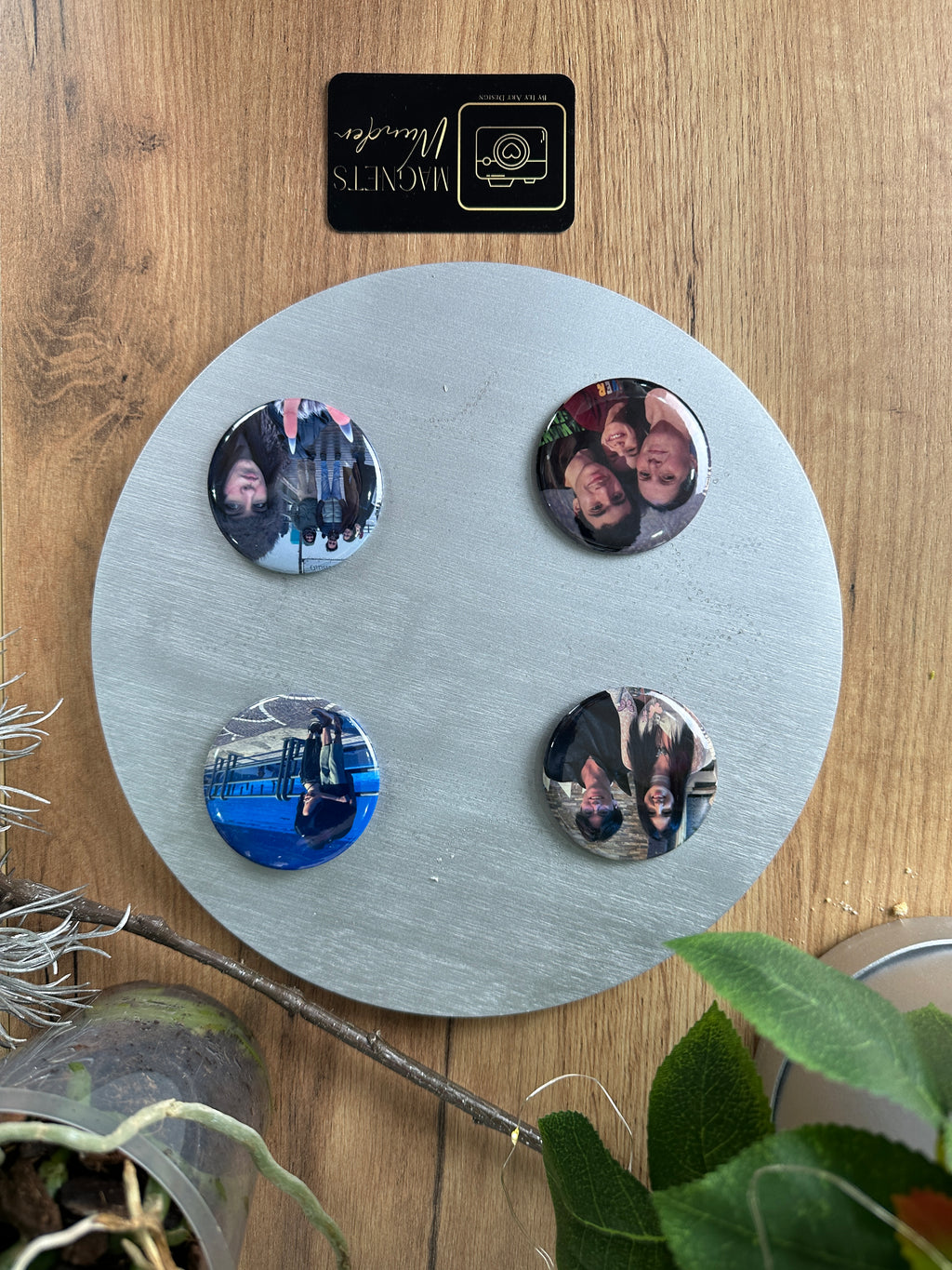 Personalisierter runder Magnet