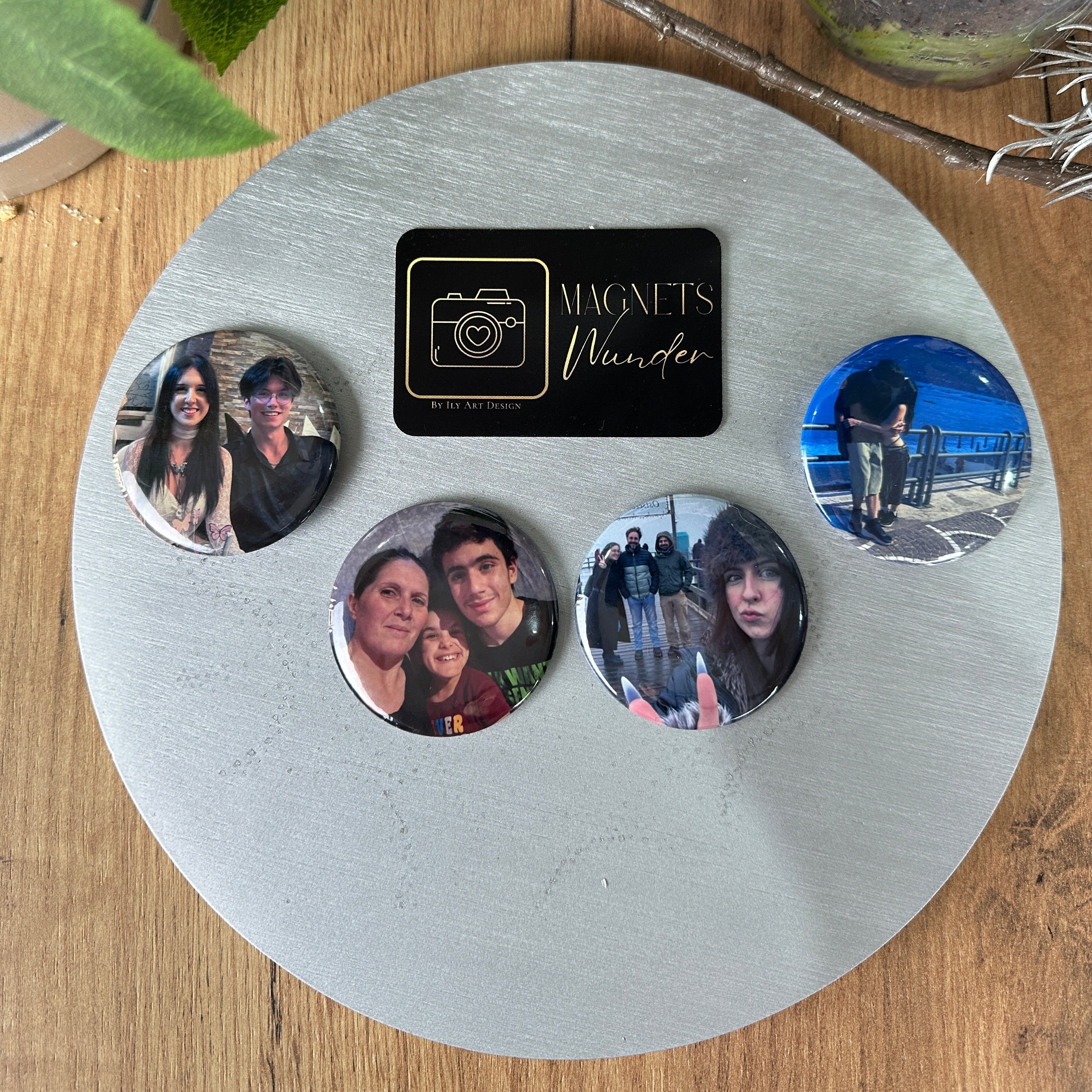 Personalisierter runder Magnet