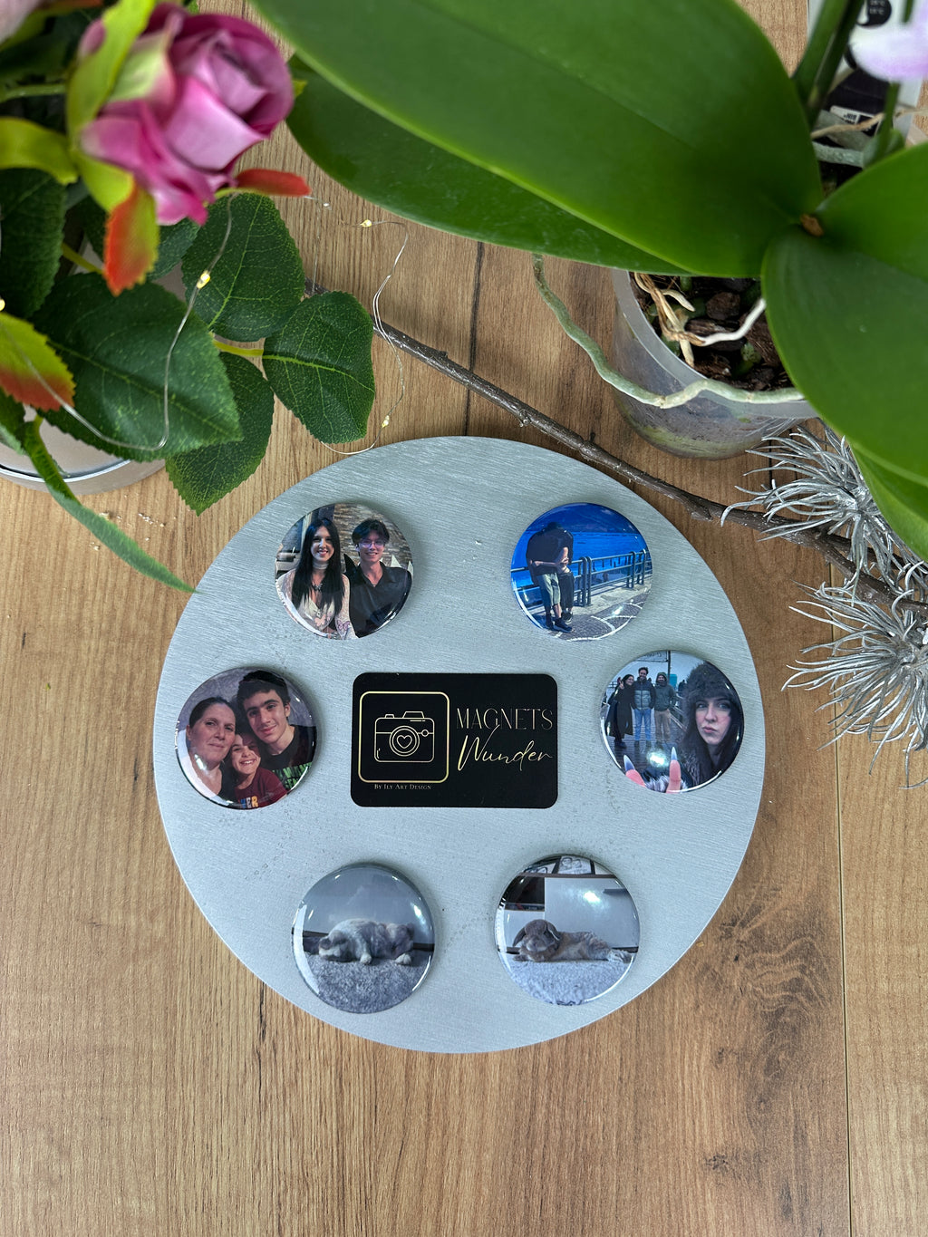 Personalisierter runder Magnet