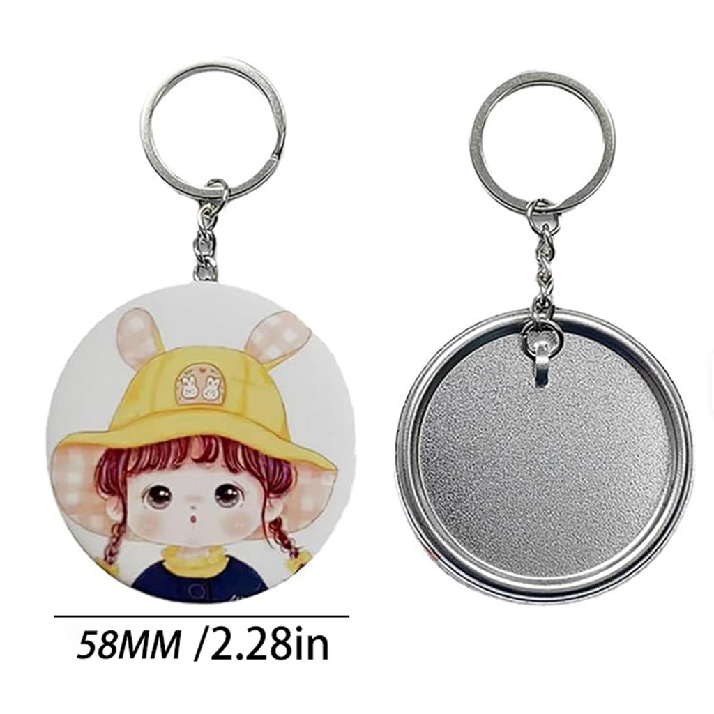Personalisierter runder Schlüsselanhänger - 58 mm