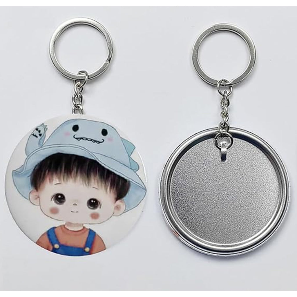 Personalisierter runder Schlüsselanhänger - 58 mm